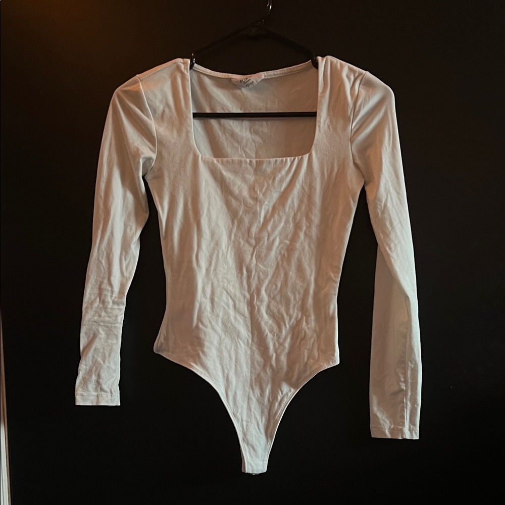 Bluenotes White Long Sleeve Bodysuit